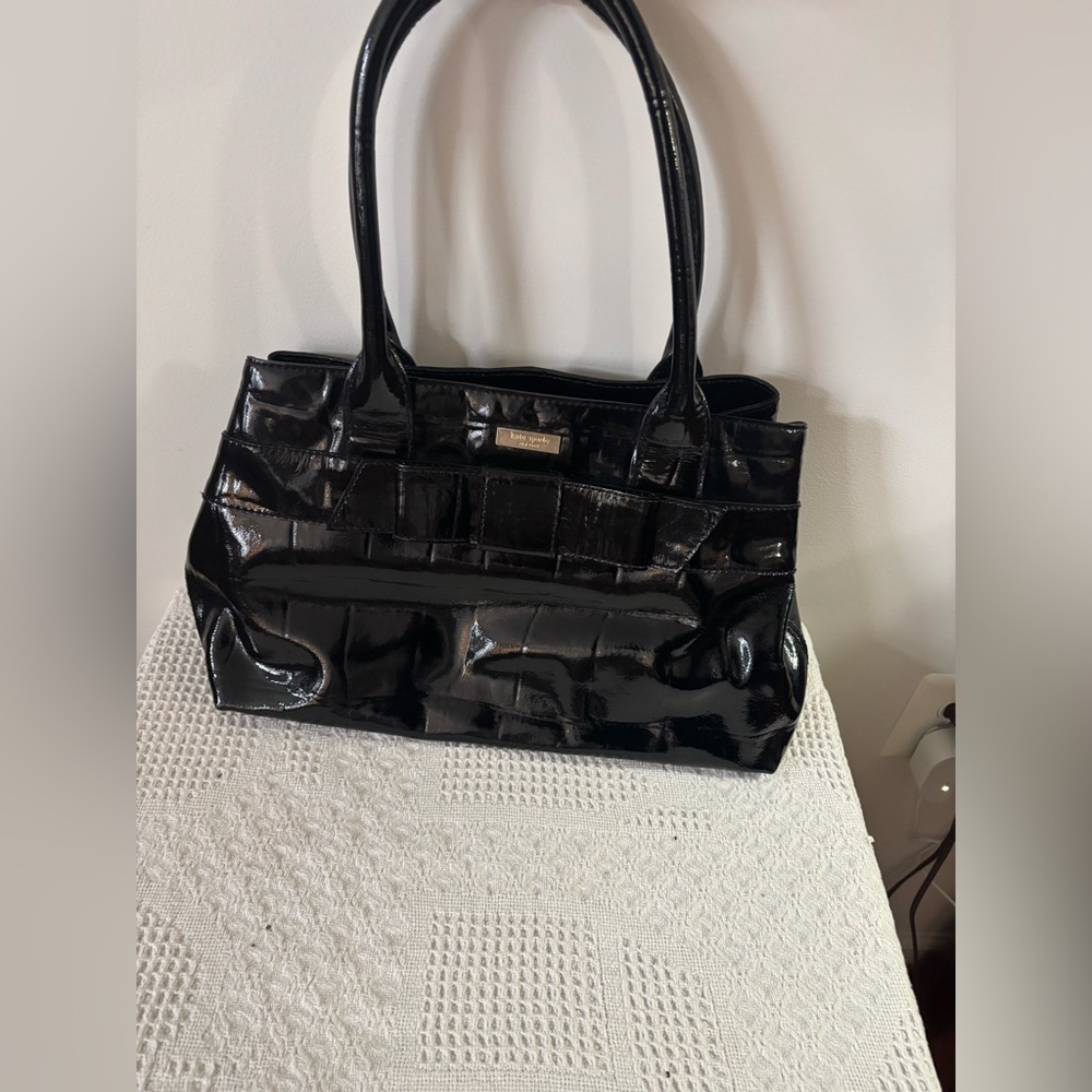 Kate Spade Black Patent Leather Shoulder Bag